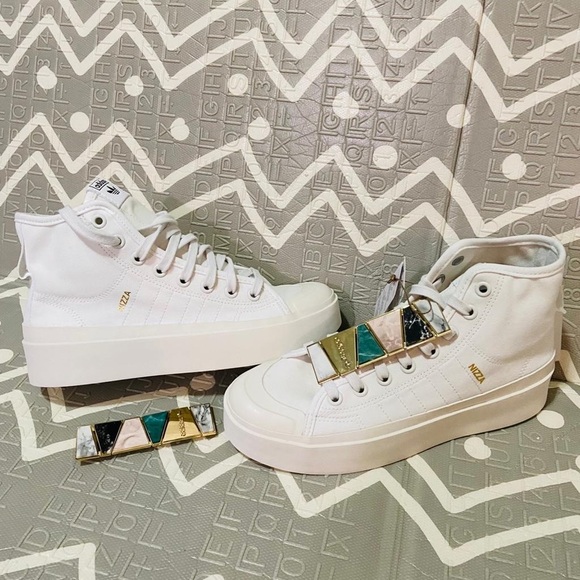 Adidas chunky platforms nizza special edition white - Picture 6 of 9